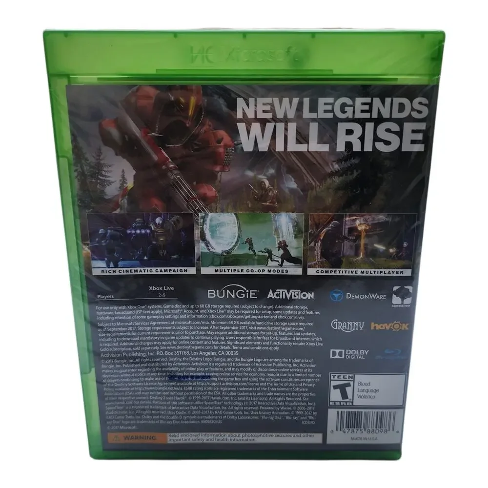 Destiny 2 Xbox One Sealed New Video Game Bungie Activision